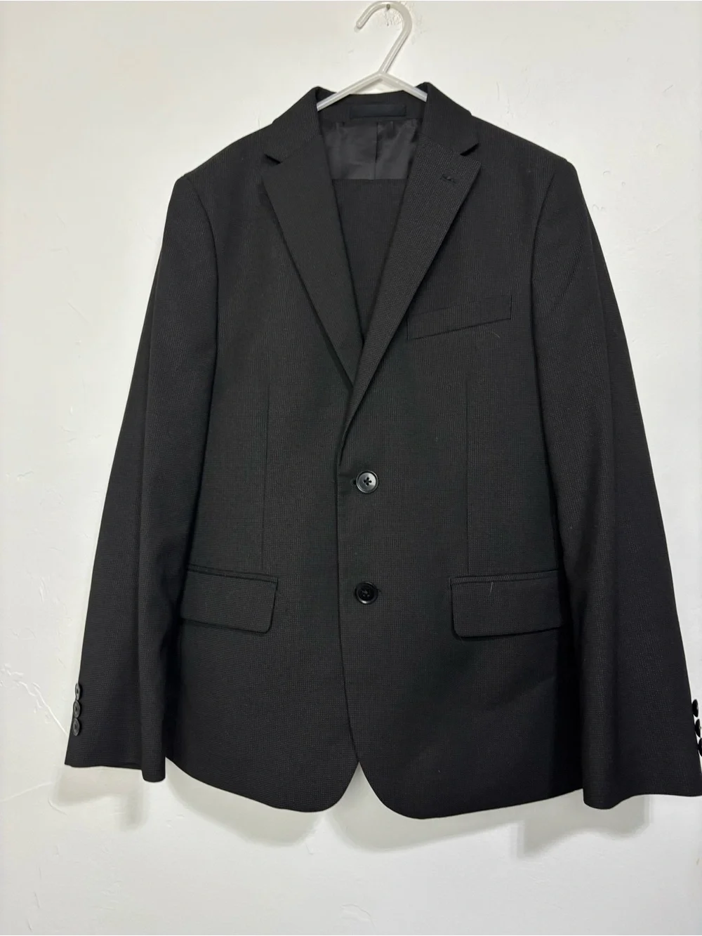 Collection by Michael Strahan Boys Black 2-Piece Suit Set Blazer & Pants 14R